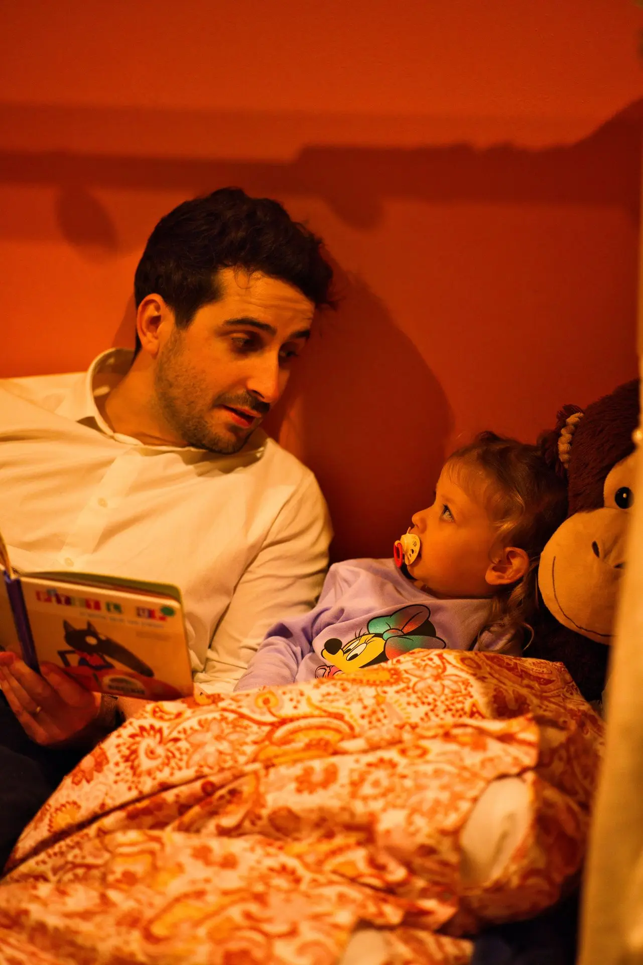 Photo lecture avec ses enfants