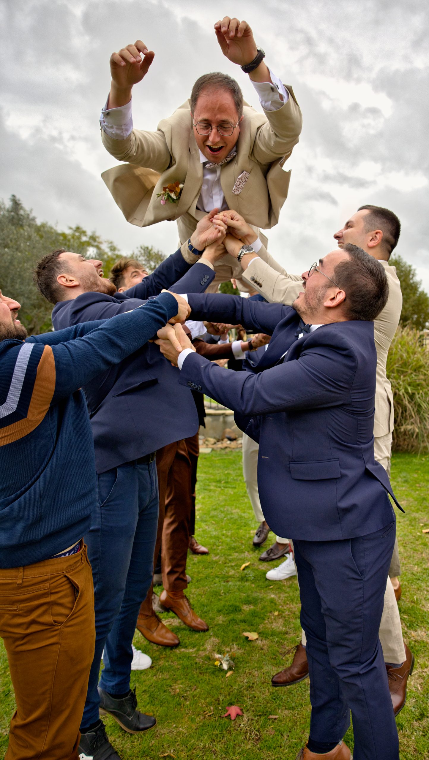 photo mariage envole du marié