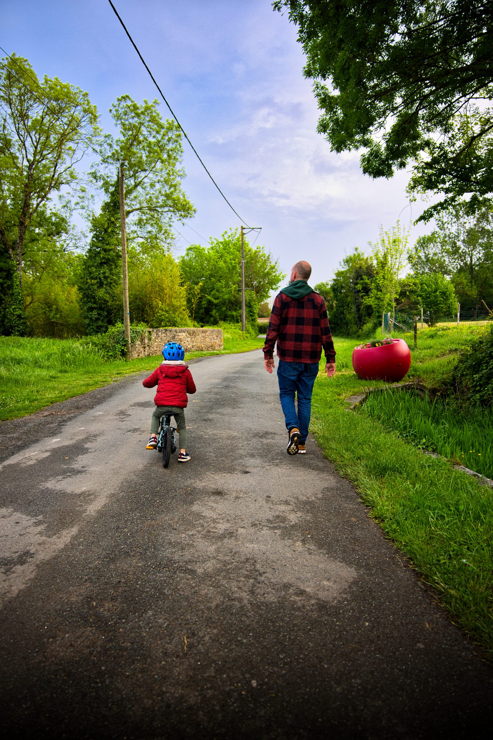 promenade avec son enfant